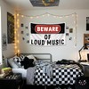 Beware of Loud Music Flag 3x5 Ft Double Stitched Music