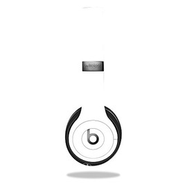 MightySkins Skin Compatible with Beats by Dr. Dre Solo 3 Wireless - Solid White | Protective, Durable, and Unique Vinyl Decal wrap Cover | Easy to Apply, Remove, and Change Styles | Made in The USA