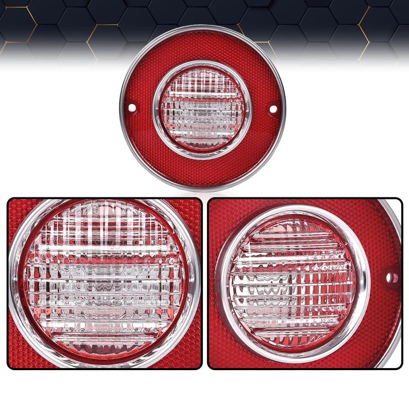 PIT66 Tail Lights+ Backup Lights Compatible with Chevy Corvette 1975-1979