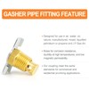 GASHER 4PCS Brass 1/4" NPT Male Wing Style Air Compressor
