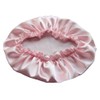 LSHARON 100% Mulberry Silk Nightcap Sleepcap Lace Sleeping Hat (Pink)
