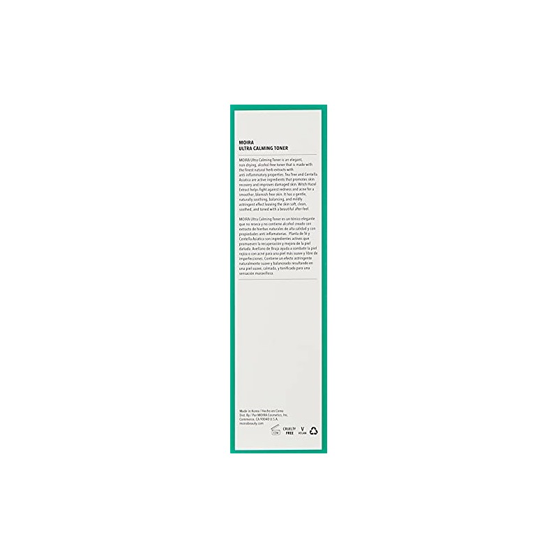 TONER ULTRA CALMANTE MOIRA COSMETICS ULT201