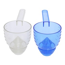 Convenient Clear Measuring Cup, Long Handle Scoop for Measuring Coffee, Smart Funnel Design Prevent Spill, Efficient Portion Control for Supplement, Protein, Spices, Other Dry Good