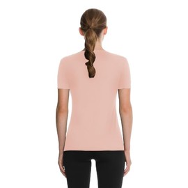 Wolford Jersey Top Short Sleeves For Women Elegant Matte Finish Modal Blend Top with Flat Bonded Seams and Minimalist Design Rose Tan Pink