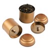 Merkaunis 6 Pack Tea Tin Canister with Airtight Double Lids