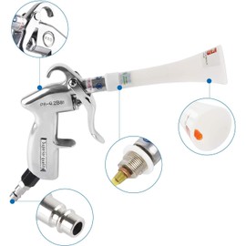 YAOBLUESEA Dry Blow Cleaning Gun Blow Gun Compressed Air Blow Gun Classic Air Blow Gun High Pressure Air Gun Air Flow Control Valve Cleaning Gun Without Container for Car Dashboard Leather Seats