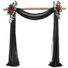 Wedding Arch Draping Fabric Black Backdrop Curtain Drape Easy to
