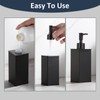 DAZI Soap Dispenser, Black, Refillable Standing Soap Dispenser, Premium Metal