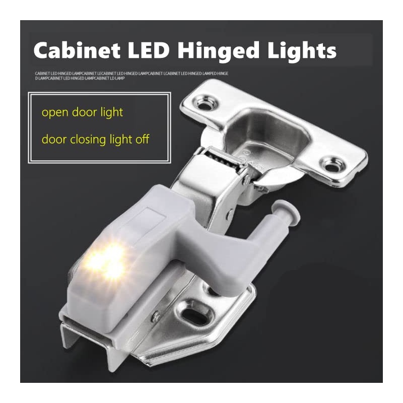 Raguso Pack of 10 White Interior Sensor Hinge LED Light