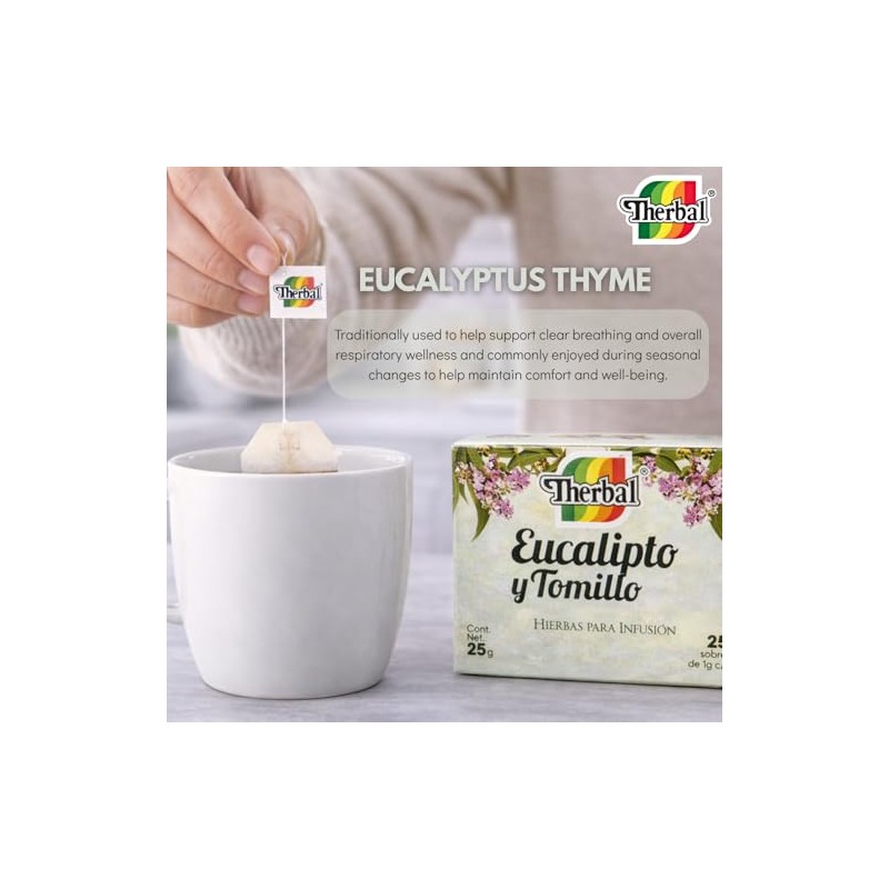 Therbal Té de Eucalipto & Tomillo (Té de eucalipto y