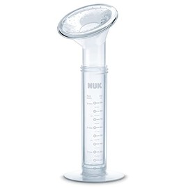 NUK Soft und Easy Handmilchpumpe aus PP, manuelle Kolbenpumpe mit extra weichem Silikonkissen, BPA-frei