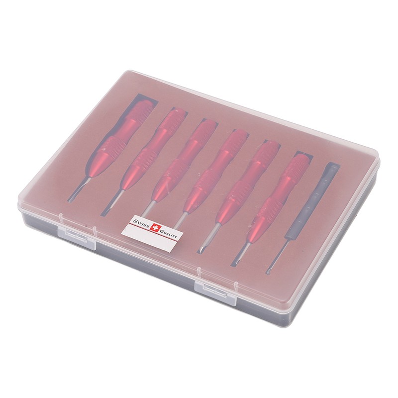 7 Pcs Watch Back Cover Opener Tool Multi Specification Aluminum