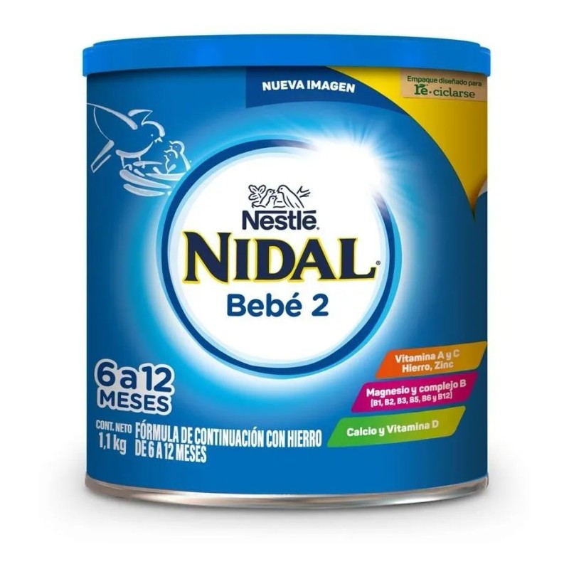 Fórmula de Continuación Nidal 6 a 12 meses Lata de