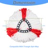 6 Pack Mop Head Replacement Compatible for vileda Triangle Swivel