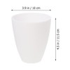 Yardwe Plastic Lampshade Replacement: 6 Pieces Flat Head White Plastic
