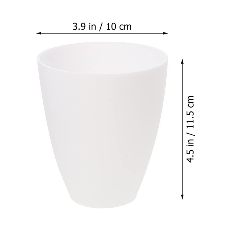 Yardwe Plastic Lampshade Replacement: 6 Pieces Flat Head White Plastic