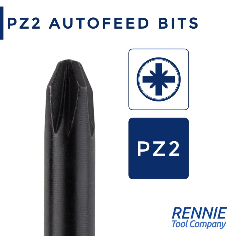 5 x Rennie Tools 157mm Long PZ2 Compatible with Makita