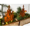 LB H&F Lilienburg Christmas Decoration Rust Metal Weatherproof