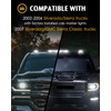 Partsam 3pcs Smoke Cover Lens White 30 LED Cab Marker