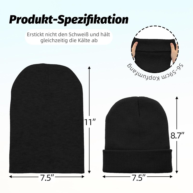 Durio Winter Beanie Hat Winter Hat Men Women Unisex Knitted