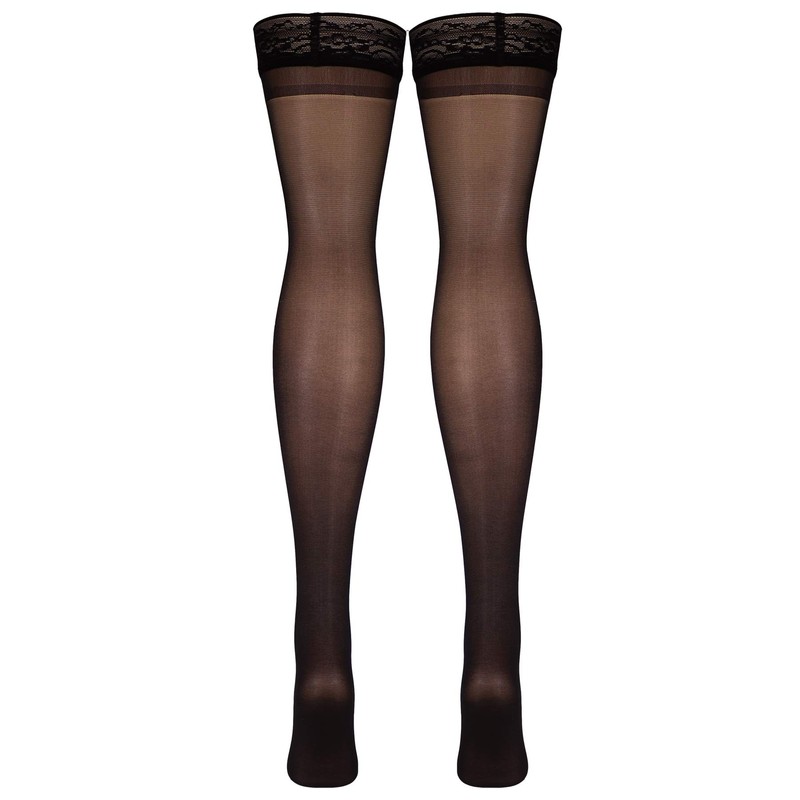 Truform Sheer Compression Stockings, 8-15 Mmhg, Women's Thigh High Length,