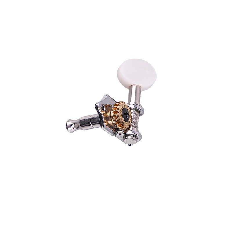 4PCS Ukulele Tuning Peg Chrome Color Metal Ukulele Machine Head