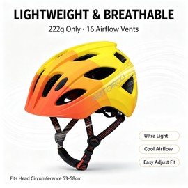 ARTOROO Kids Bike Helmets for Boys and Girls, Orange
