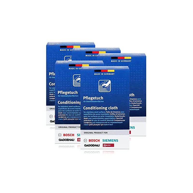 BSH Stainless Steel Cleaning Wipes for Bosch, Siemens, Gaggenau, Neff