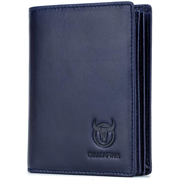 Strong Large Capacity Genuine Leather Bifold Wallet/Credit Card Holder for