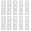 10pcs Flat Mending Plates, Straight Braces Aluminum Heavy Duty Mending