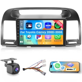 Realdio Android Car Stereo for Toyota Camry 2000 2001 2002 2003 2004 2005 2006 with CarPlay Android Auto 26UI 2GB+64GB