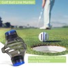 DvoFvint 360-Degree Golf Ball Marker，Golf Ball Alignment Marking Tool，Triple Line