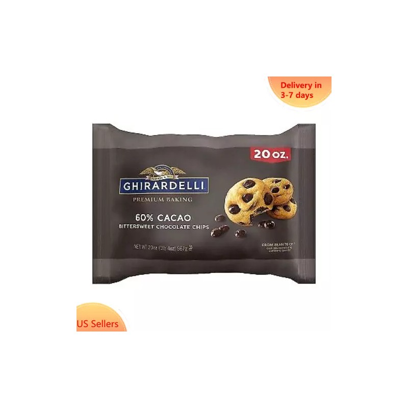 GHIRARDELLI Premium Baking 60% Cacao Bittersweet Chocolate Chips - 20oz