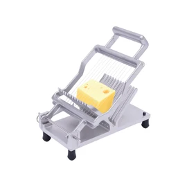 WUSILILU Commercial Cheese Slicer with 1/2cm Stainless Steel Wire Cutter, Aluminum Alloy Adjustable Kitchen Fruit Vegetable Handmade Soap Cutter Tools, Clear Precise Grid Scale Lines, Replaceable