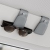 Sotfamily Sunglass Holder for Car Visor, Suede Cloth Magnetic Sunglass