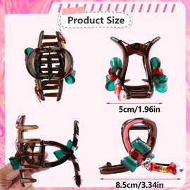 1Pcs Heart Bow Hair Clips Plastics Heart Bow Claw Clip Colorful Bows Clips for Women Crystal Bows Clips Hair Claw Clip Hair Accessories