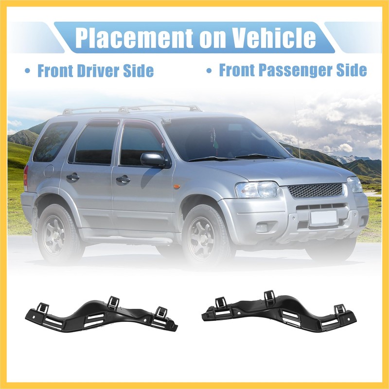 REPAIROCK 1 Pair Left and Right Side Front Bumper Mounting