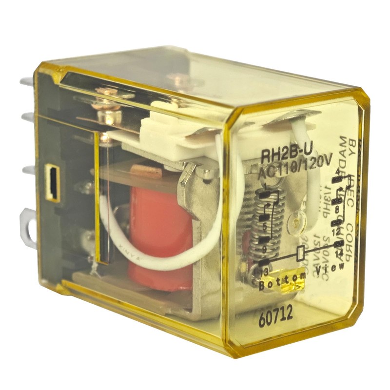 RH2B-UAC110-120V Power Relay 110/120VAC 10A DPDT Plug-in VAC Coil