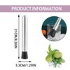 Cocktail Muddler,Stainless Steel Muddler with Grooved Head,Multi-Functional Cocktail Stirrers,20cm Fruit