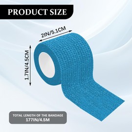 HQRNYP 2PCS Steering Wheel Wrap Tape No-Slip, Steering Wheel Cover, Sweat Absorption Tape for Protection Self Adhesive, Universal Breathable Vehicle Interior Accessories for Car Truck SUV (Light Blue)