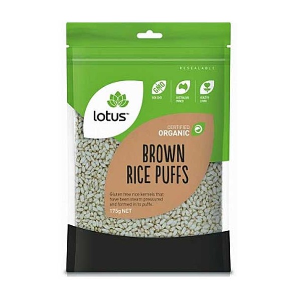 Lotus Organic Rice Puffs Brown 175g