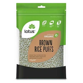 Lotus Organic Rice Puffs Brown 175g