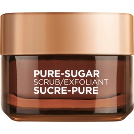 L'Oréal Paris Pure Sugar Scrub Nourish & Soften, 1.7 oz. Facial & Lip Scrub, Exfoliante para todos los tipos de piel, 3 veces por semana