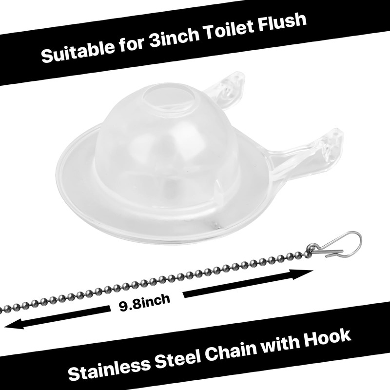3-Inch Toilet Flappers Replacement Kit for Gerber 99-827, 3 Inch