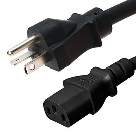 NEMA 5-20P to C13 Power Cord - 6 Foot, 15A/125V, 14/3 AWG - Iron Box # IBX-4928-06M
