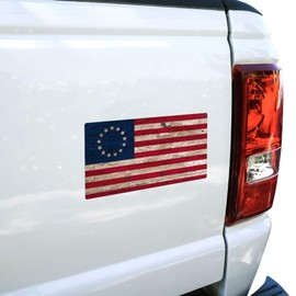 Rustic Betsy Ross 1776 Distressed American Flag Automotive Car Refrigerator Locker Vinyl Magnet