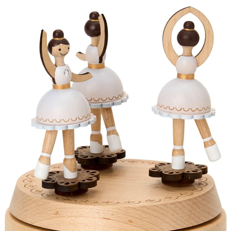 Sanrio 087238 Wooden Music Box, Ballerina, Interior, Present, Gift