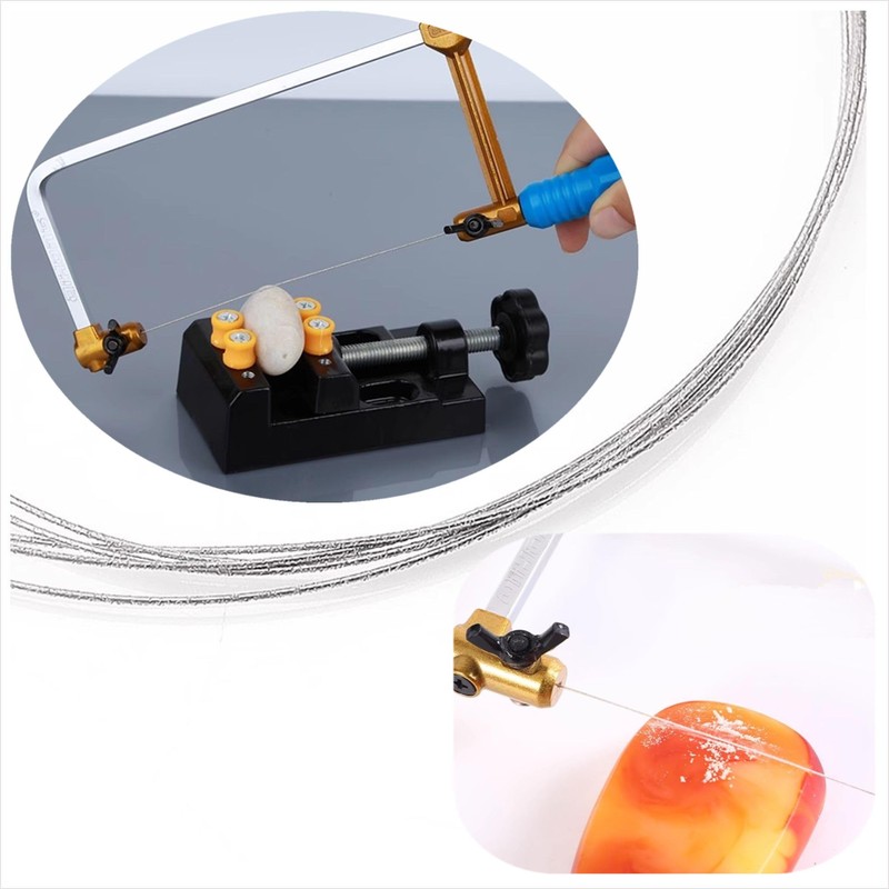 MIANDTOYA 0.45mm Diamond Wire 10M for Saw Hand Tool &
