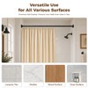 HYSEYY Heavy Duty Shower Curtain Rod,26-80inch Adjustable Tension Rod Black