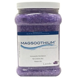 Magsoothium's 64oz Magnesium and Arnica Infused Soaking Crystals (Lavender)